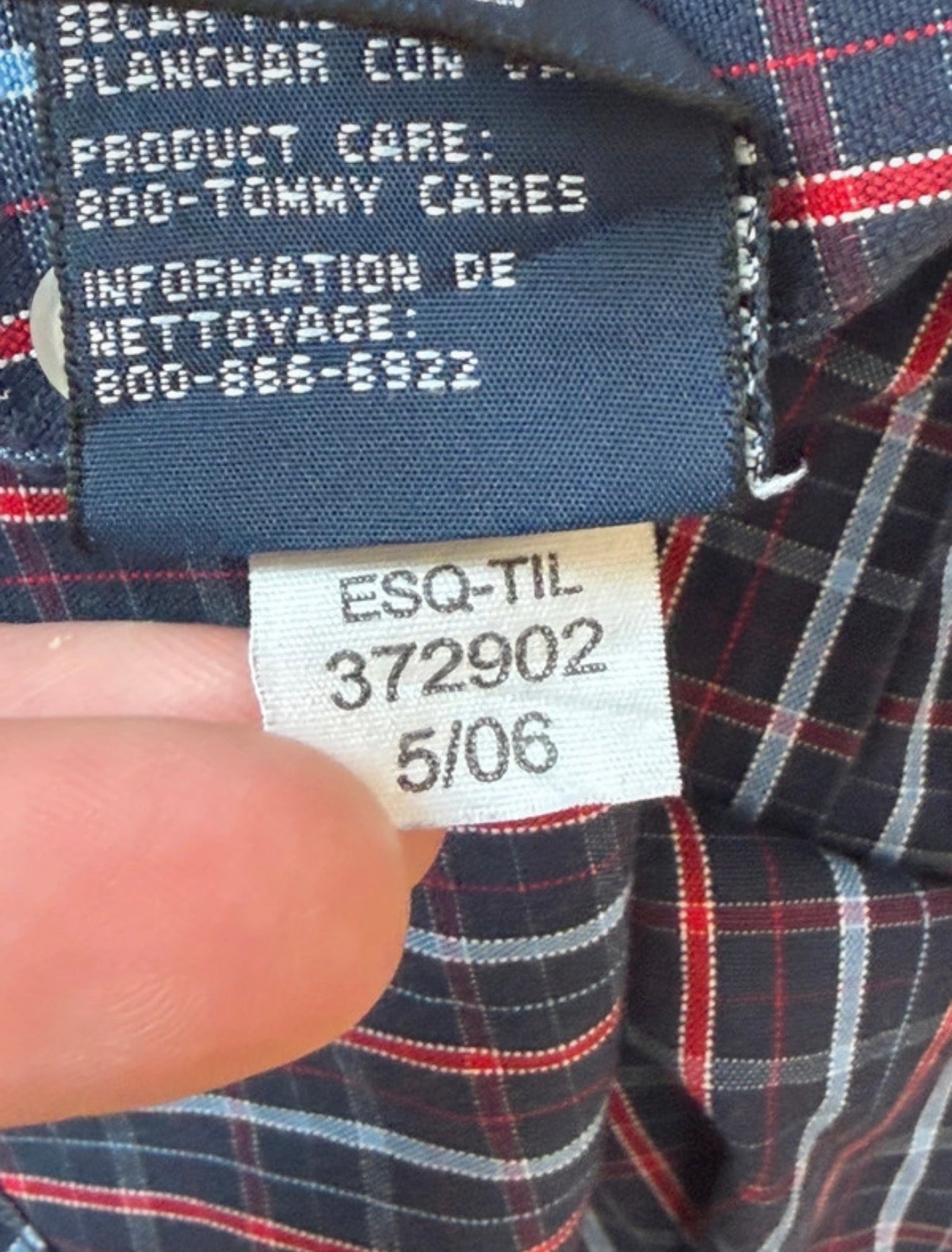 Chemise à carreaux - Tommy Hilfiger - Taille XL