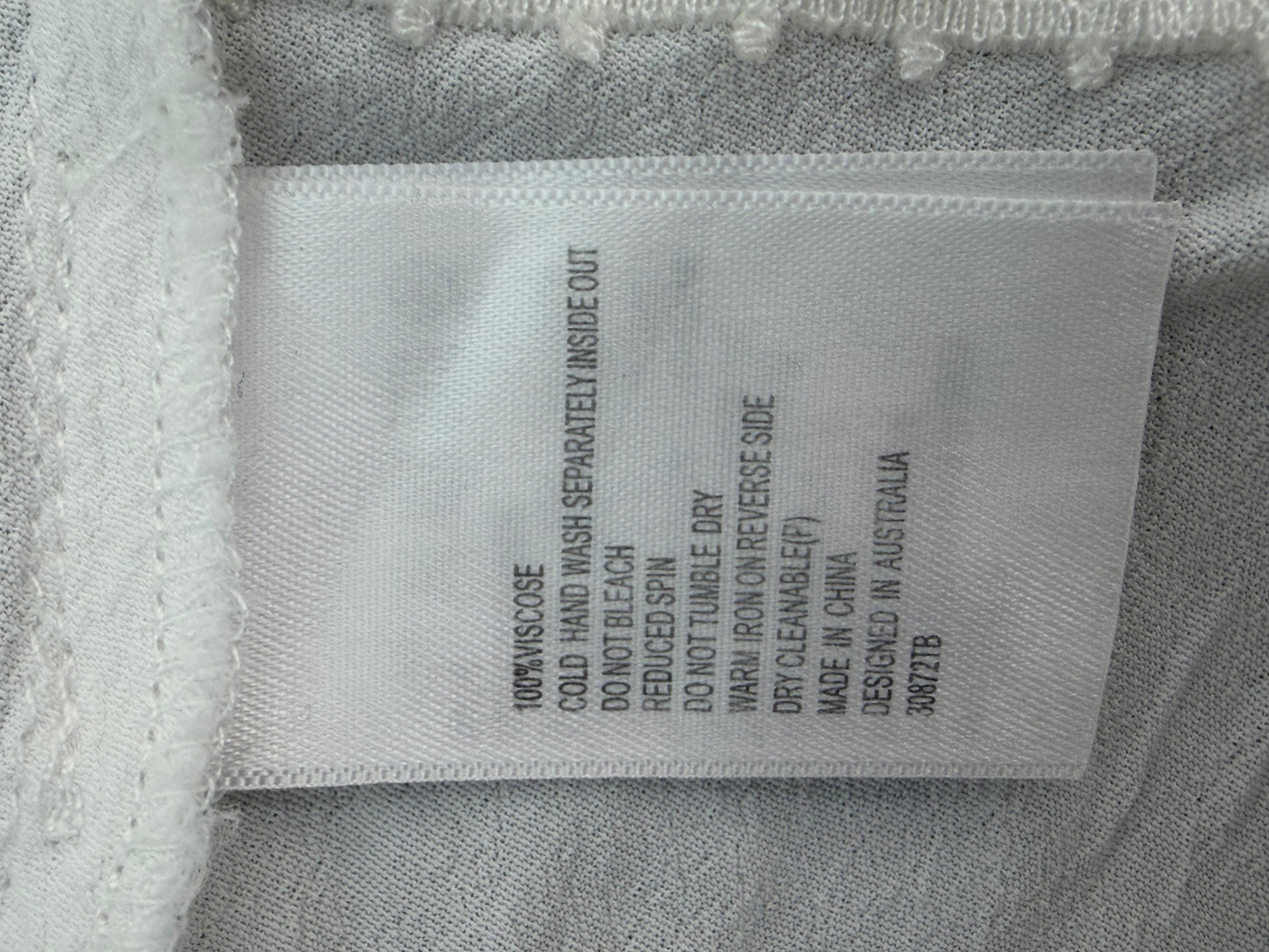 Débardeur blanc fluide avec dentelle femme M