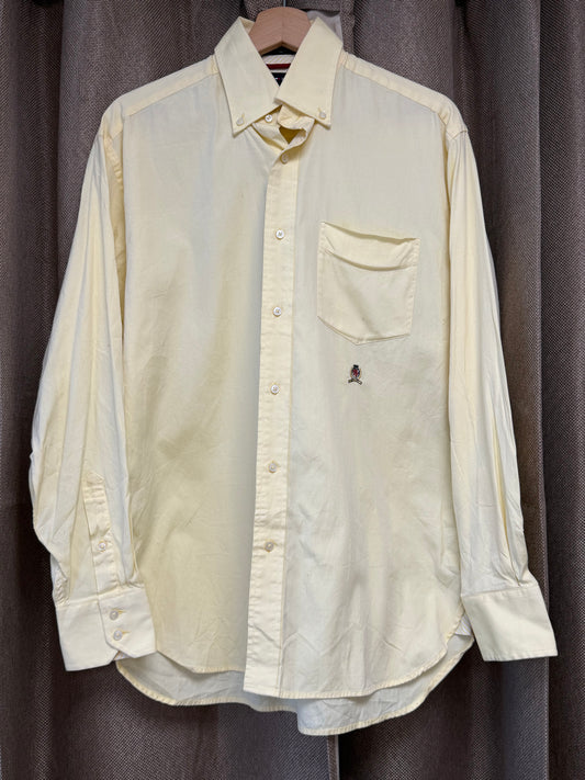 Chemise Tommy Hilfiger jaune pastel vintage
