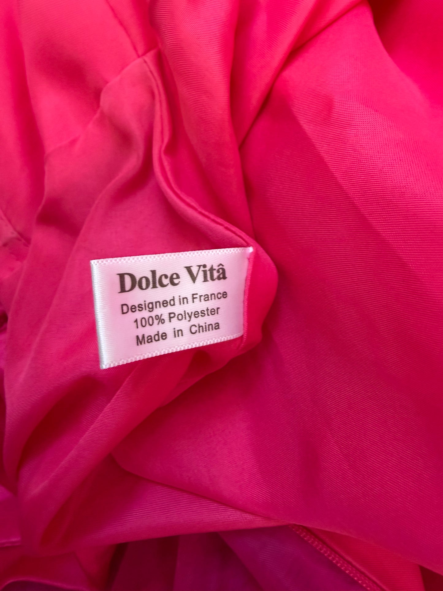 Robe de soirée bustier fuchsia Dolce Vita femme taille S