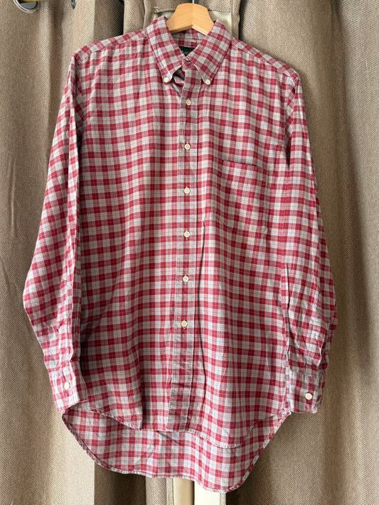 Chemise Calvin Klein à carreaux rouge & blanc
