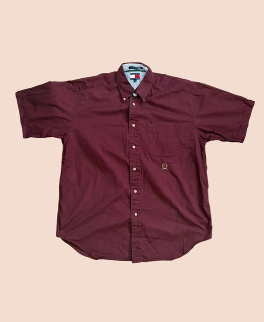 Chemise Bordeaux - Tommy Hilfiger – Taille L