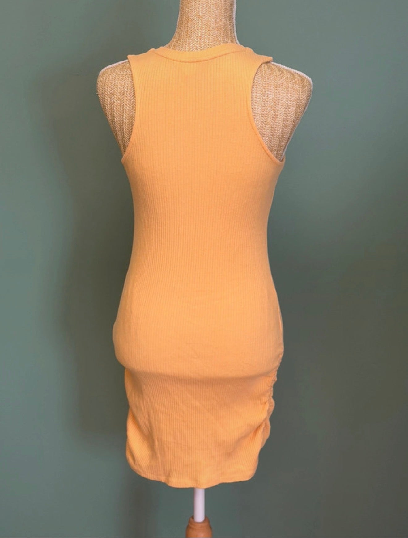Robe débardeur côtelée H&M jaune pastel - Taille S