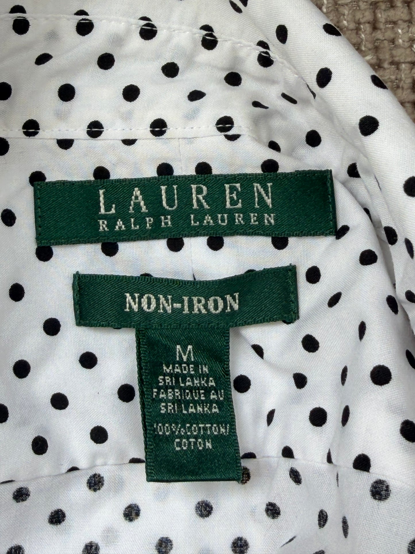 Chemise Lauren Ralph Lauren à pois vintage chic