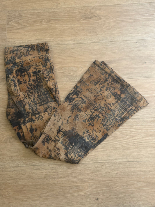 Jean Musera imprimé bootcut