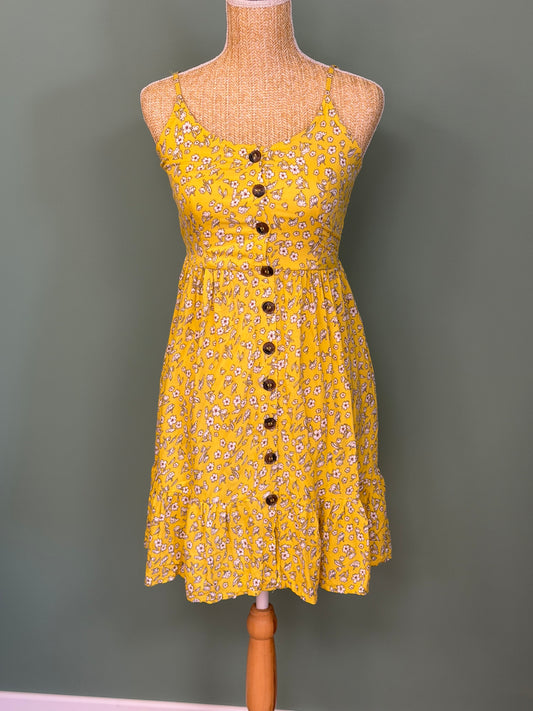 Robe noire imprimé citrons - Taille S