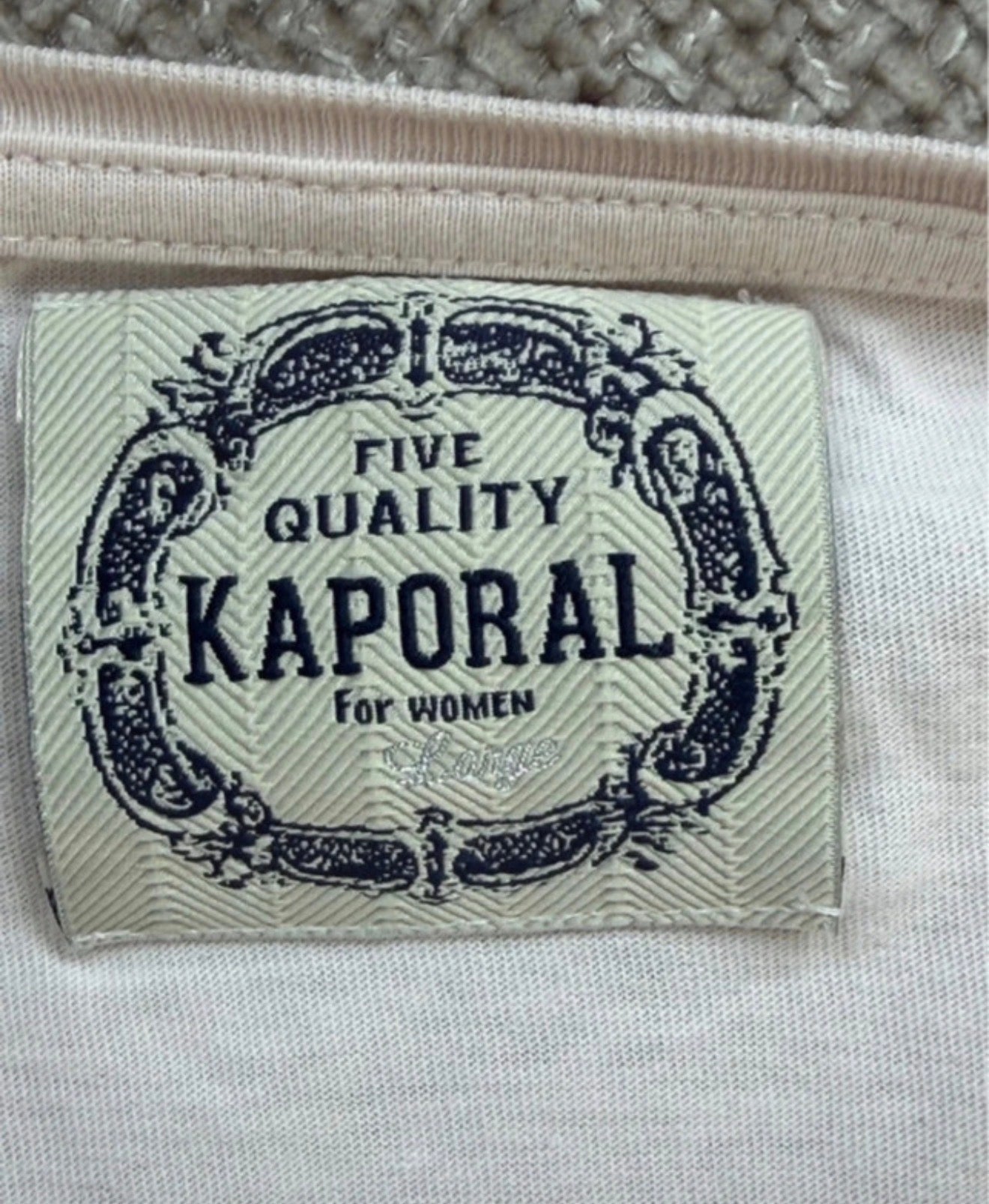 T-shirt rose poudré imprimé - Kaporal Authentic - Taile M