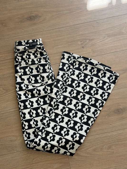 Pantalon flare rétro Ghanda
