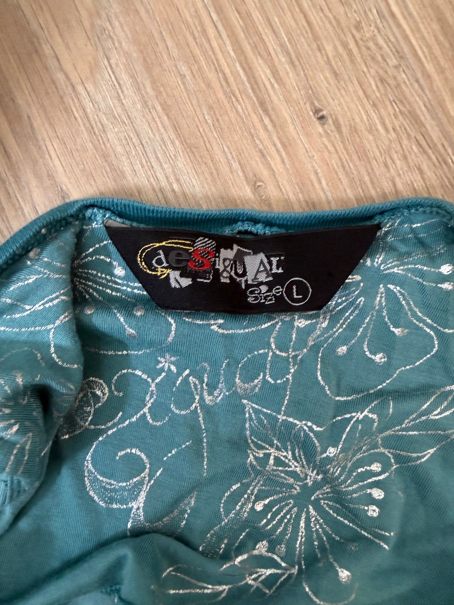 Robe Desigual bleu ciel & gris – Taille L
