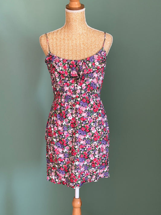 Robe fleurie multicolore – Taille L