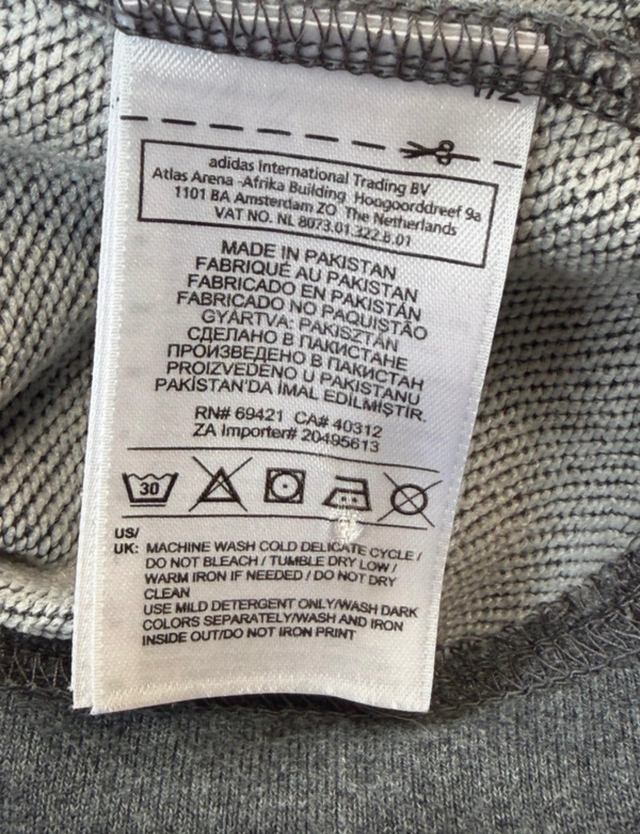 Sweat Reebok gris chiné col montant – Training / Fitness - Taille M