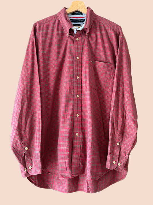 Chemise Stretch Carreaux - Tommy Hilfiger - L Le salon de Faustine
