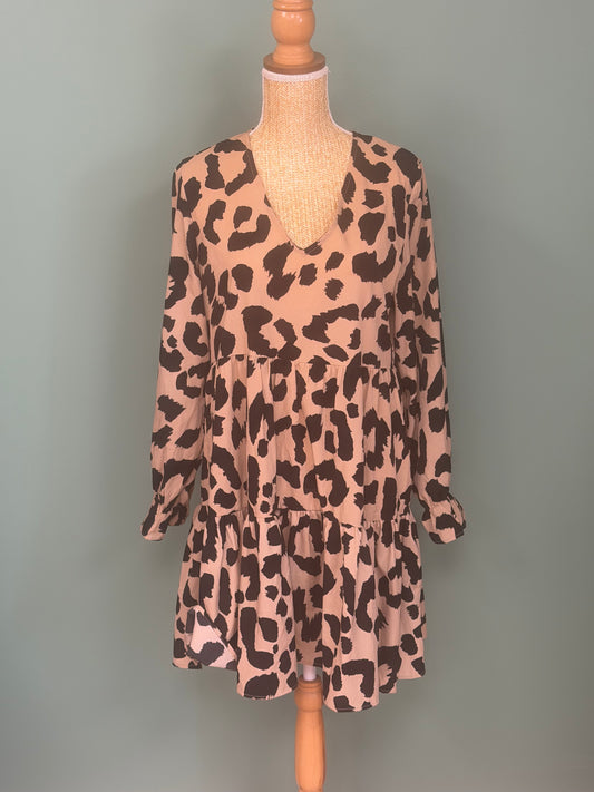 Robe léopard beige et noire Jubylee femme taille M