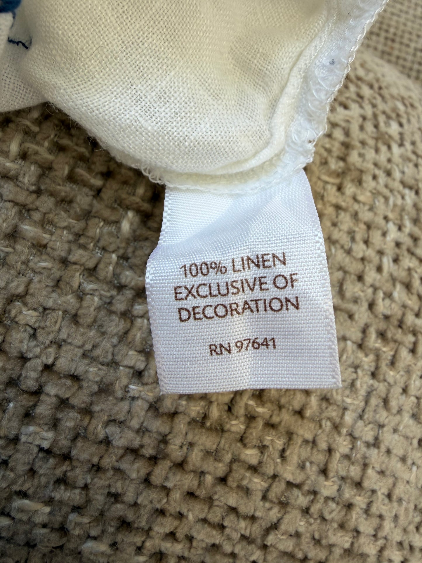 Débardeur en lin blanc brodé femme L