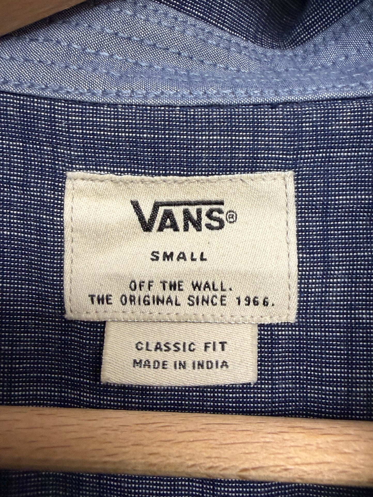 Chemise Vans bleu chiné