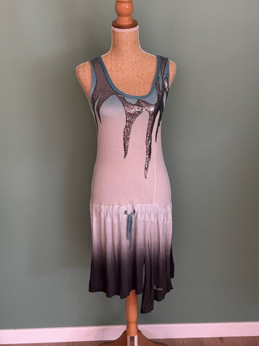 Robe Desigual bleu ciel & gris – Taille L
