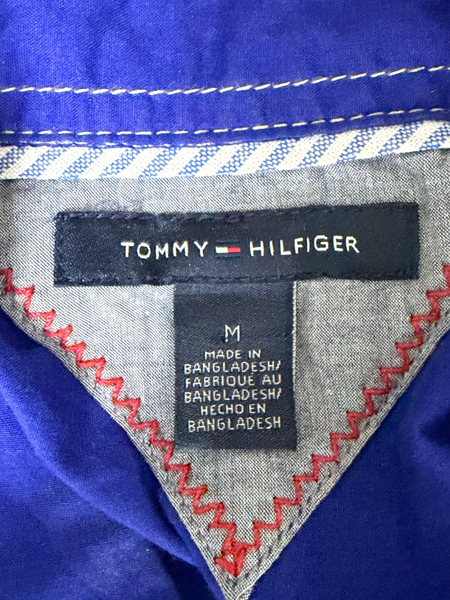Chemise Tommy Hilfiger bleu électrique