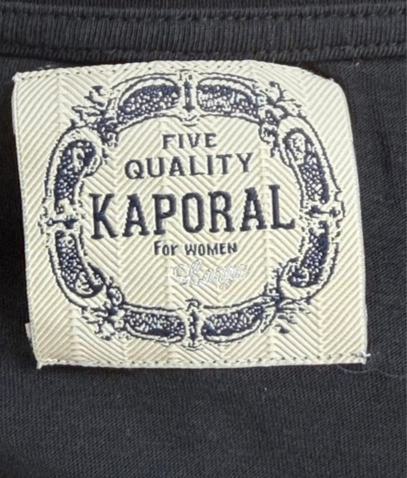 T-shirt noir imprimé “Authentic Kaporal” - Kaporal - Taille M