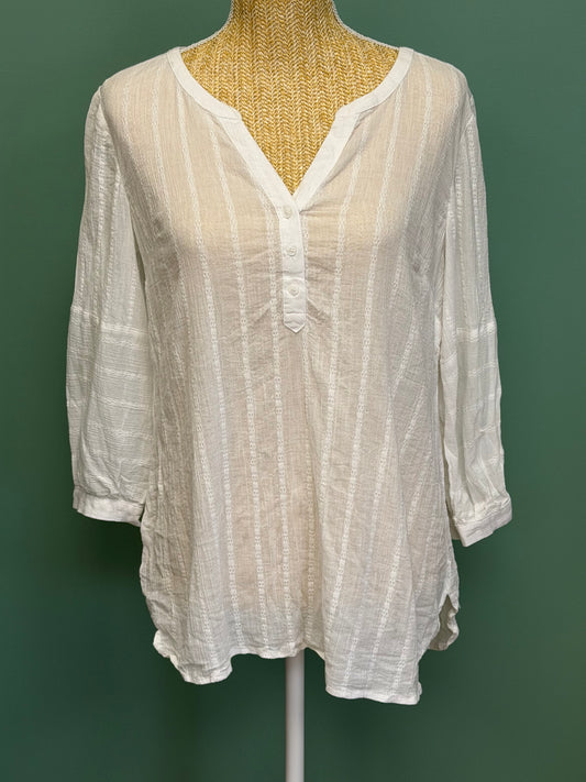 Blouse blanche légère esprit bohème