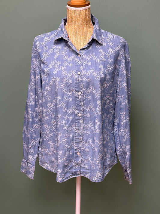 Chemise Tommy Hilfiger fleurie style denim