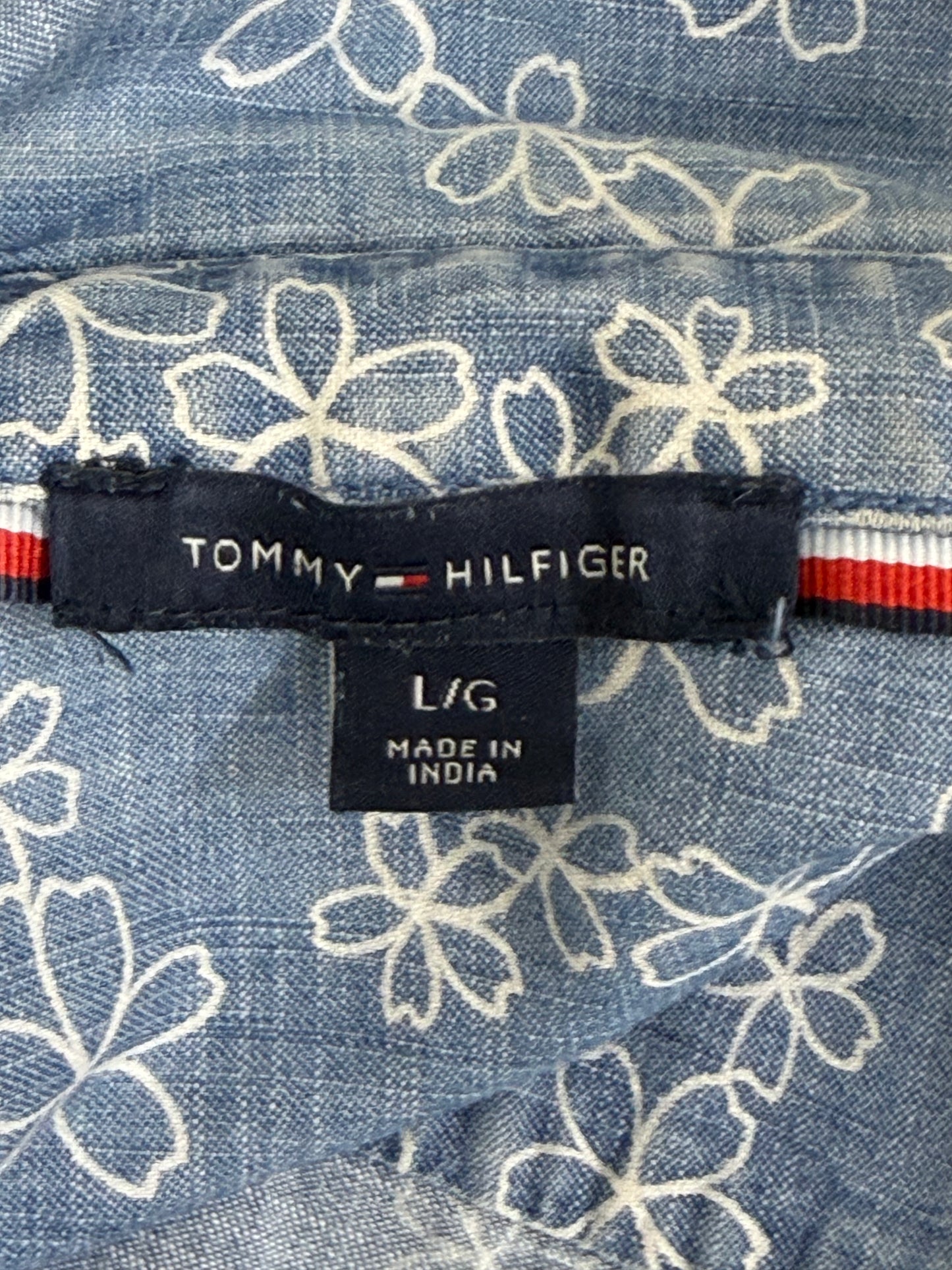 Chemise Tommy Hilfiger fleurie style denim