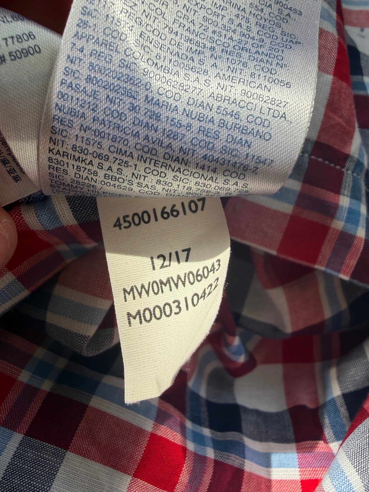Chemise à Carreaux Coton Lin - Tommy Hilfiger - Taille L