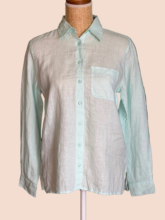 Chemise Vert d’Eau en Lin - L.L.Bean - Taille XS