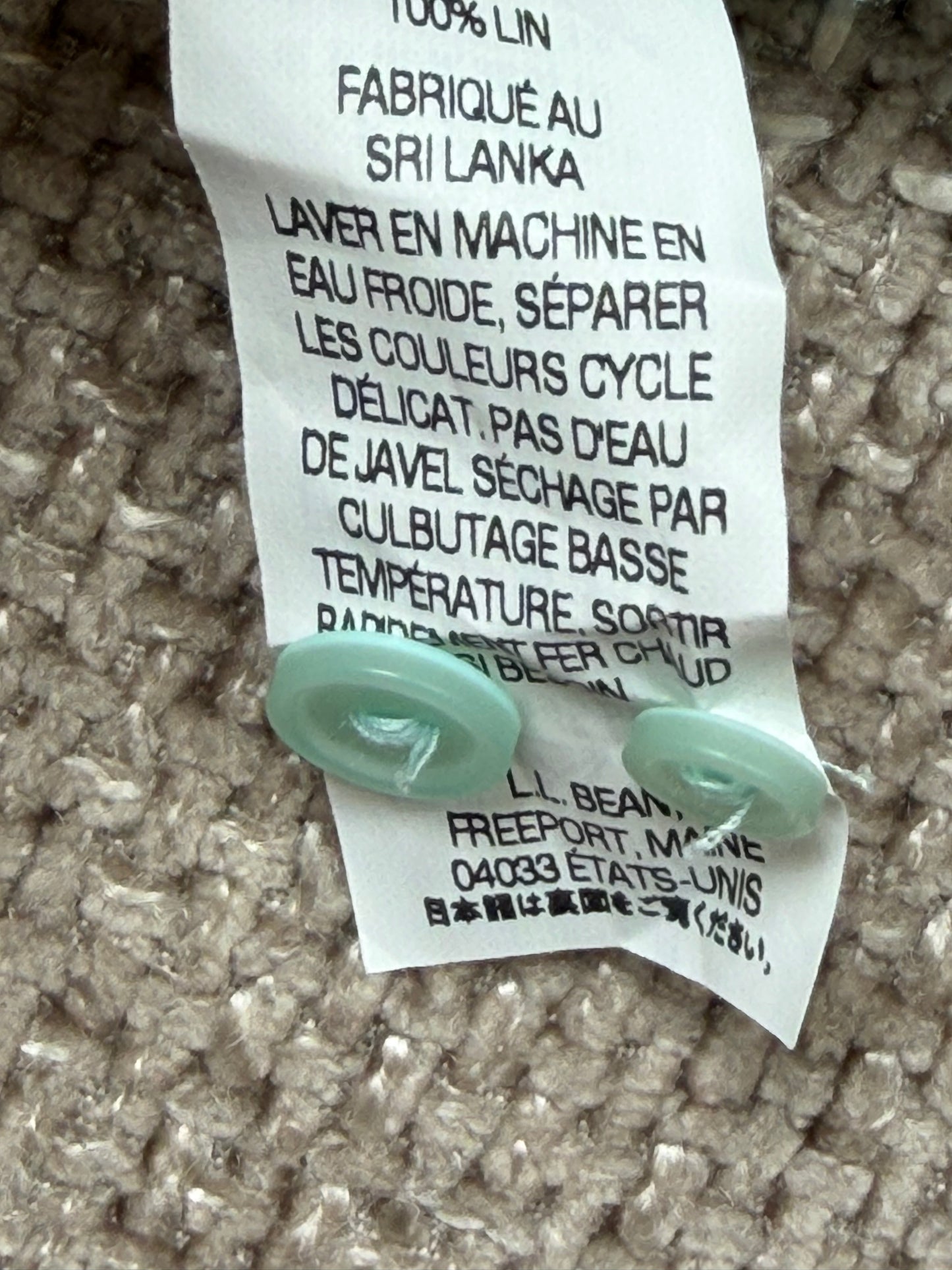 Chemise Vert d’Eau en Lin - L.L.Bean - Taille XS