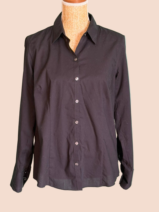 Chemise Noire Stretch - Eddie Bauer - Taille L