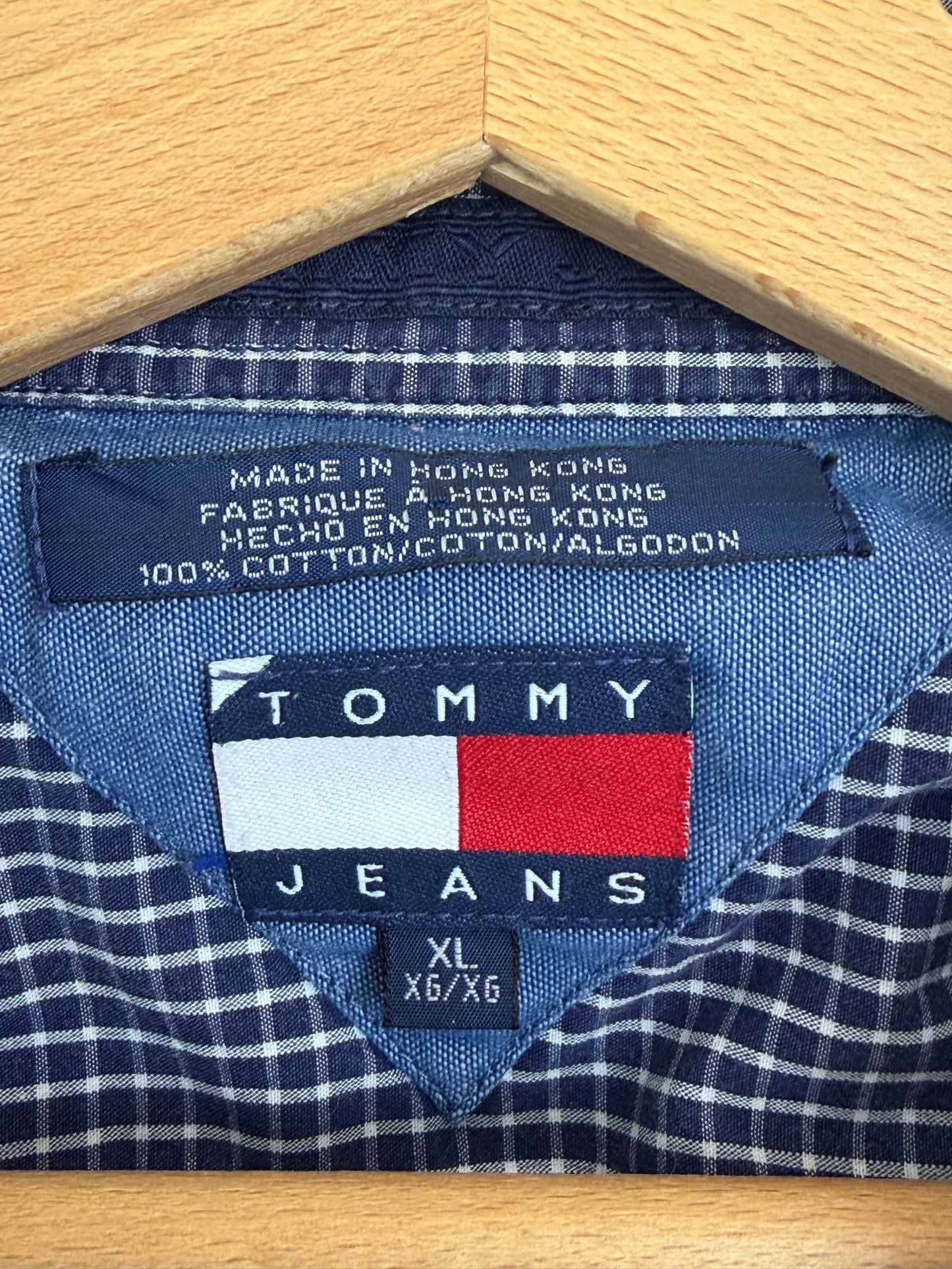 Chemise à Carreaux Bleu Marine - Tommy Jeans - Taille XL