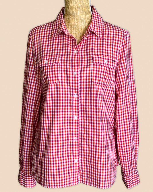 Chemise à Carreaux Vichy -Tommy Hilfiger - L Tommy Hilfiger
