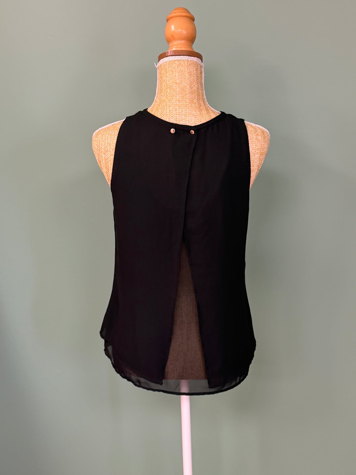 Débardeur noir H&M femme fluide sans manches taille 36