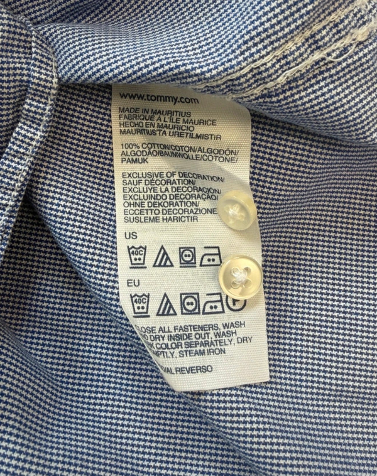 Chemise unis - Tommy Hilfiger – Taille M