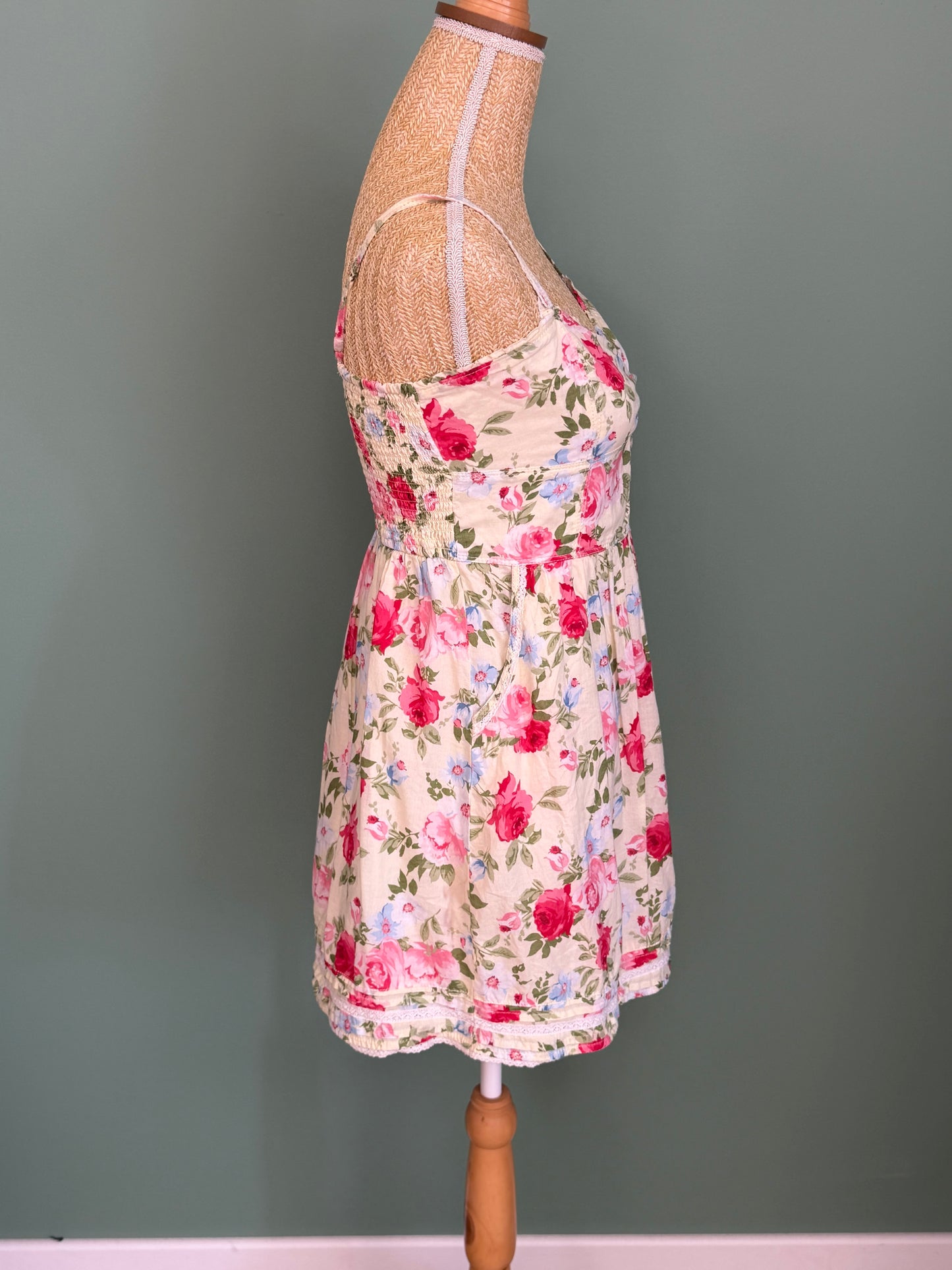 Robe fleurie Abercrombie & Fitch femme taille S en coton