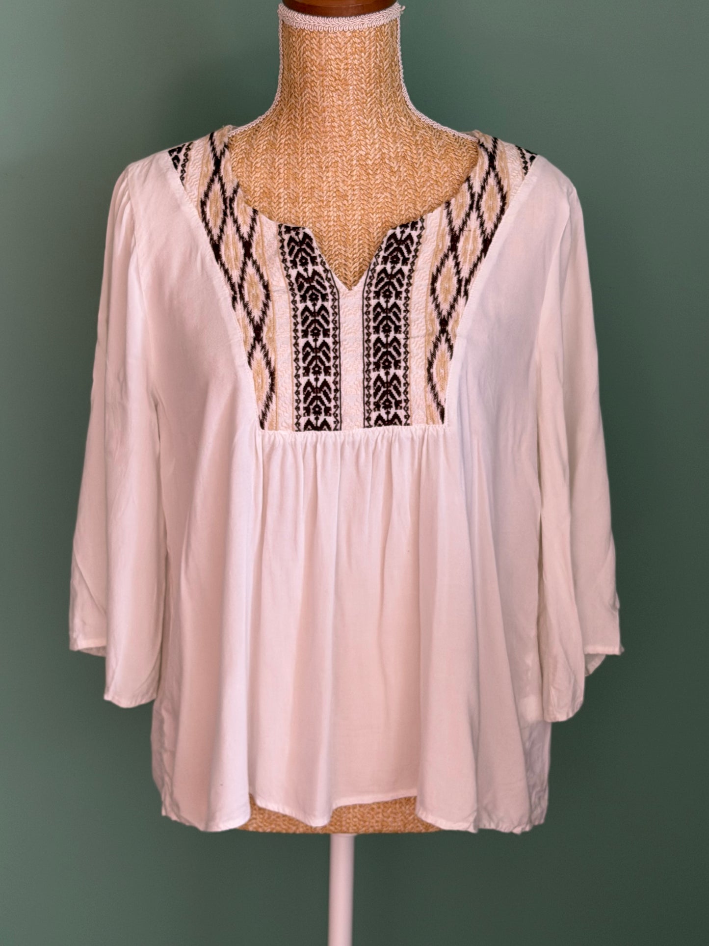 Blouse bohème brodée – Ariat – Taille M/L