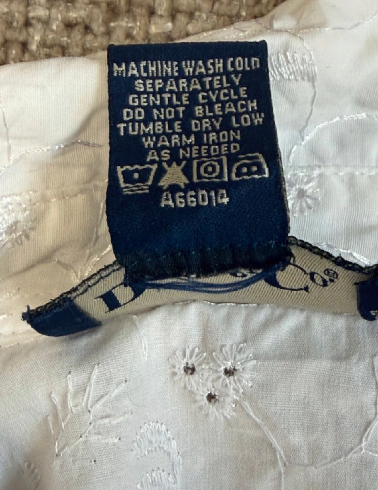 Chemise brodée blanche - Denim & Co – Taille XL