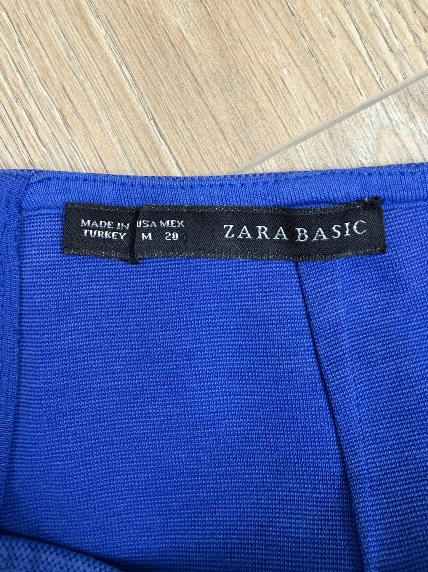 Short bleu Zara Basic femme taille M style marin