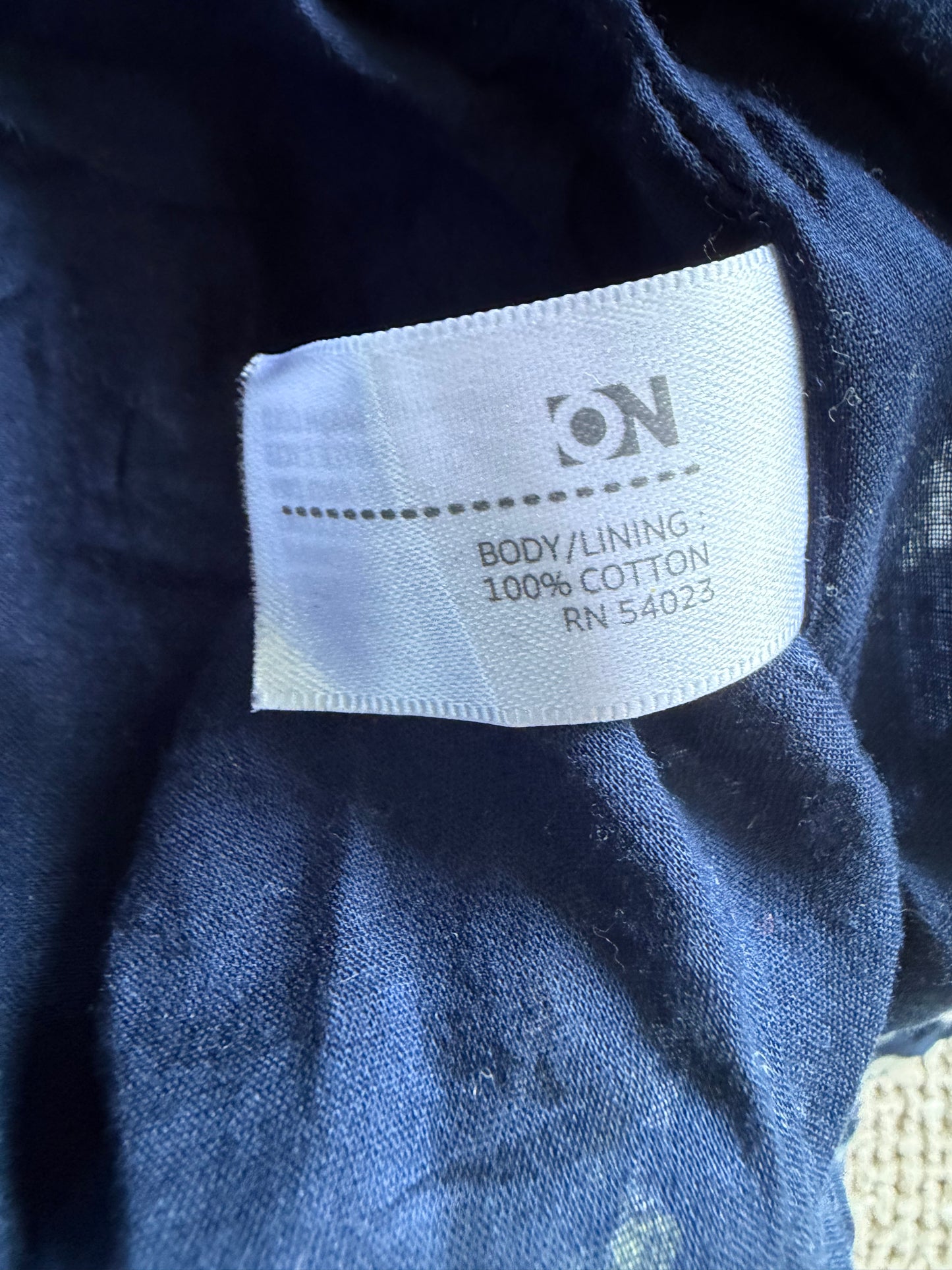 Robe fleurie bleu marine – Taille L