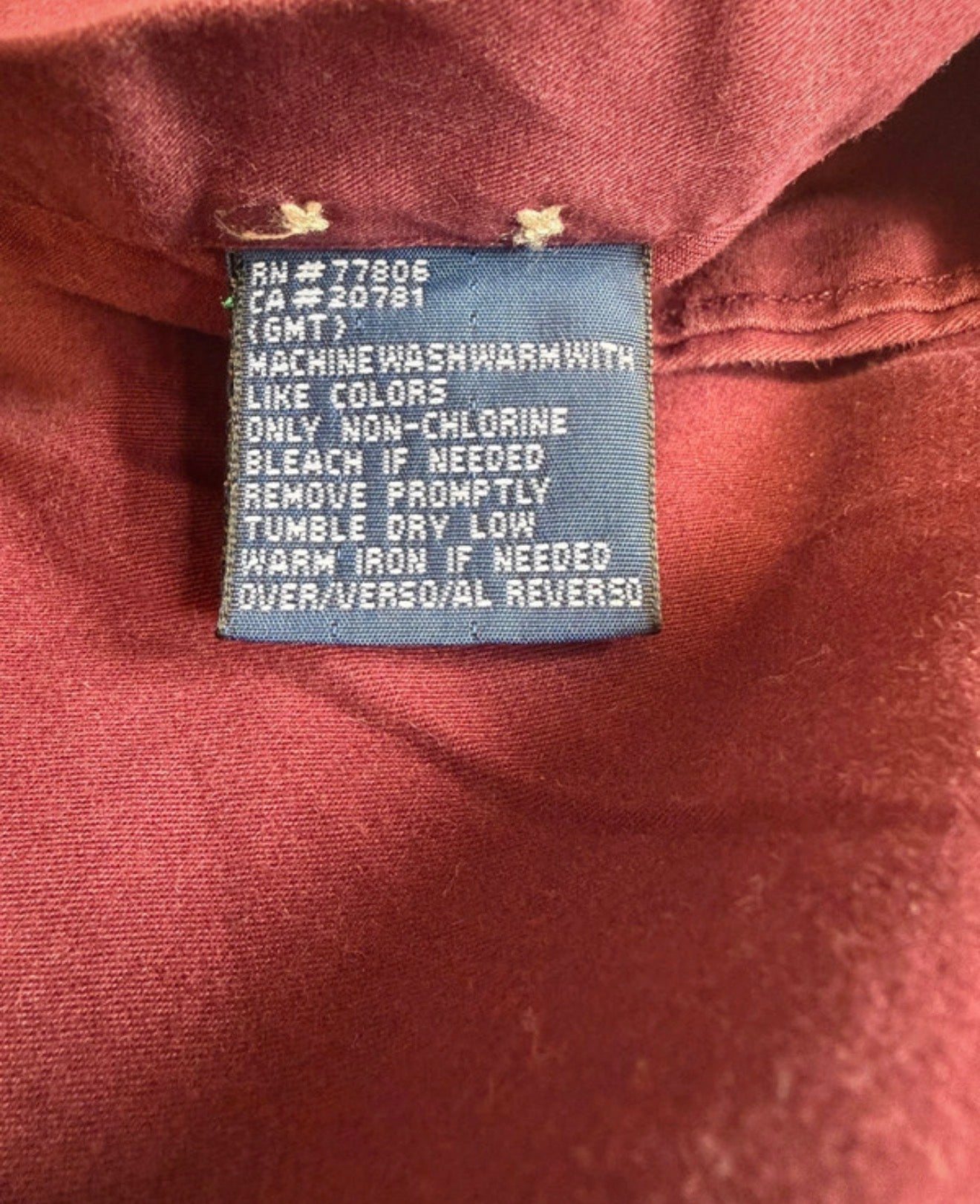 Chemise Bordeaux - Tommy Hilfiger – Taille L