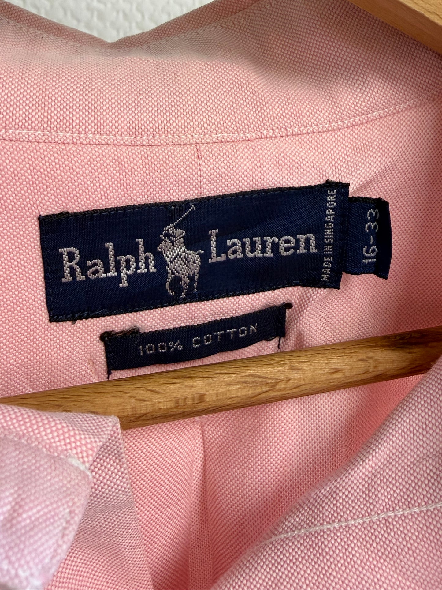 Chemise Ralph Lauren rose pastel