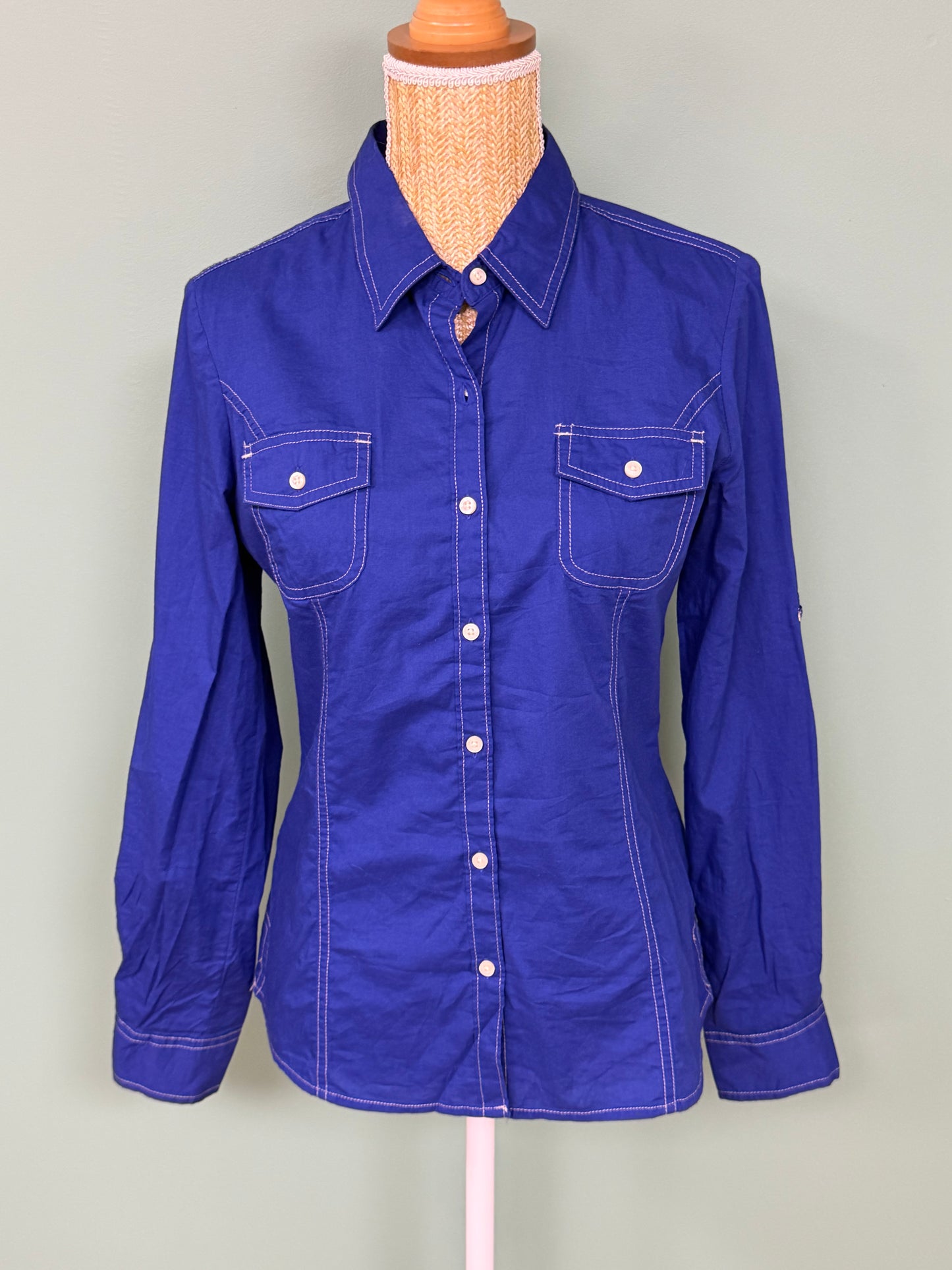 Chemise Tommy Hilfiger bleu électrique