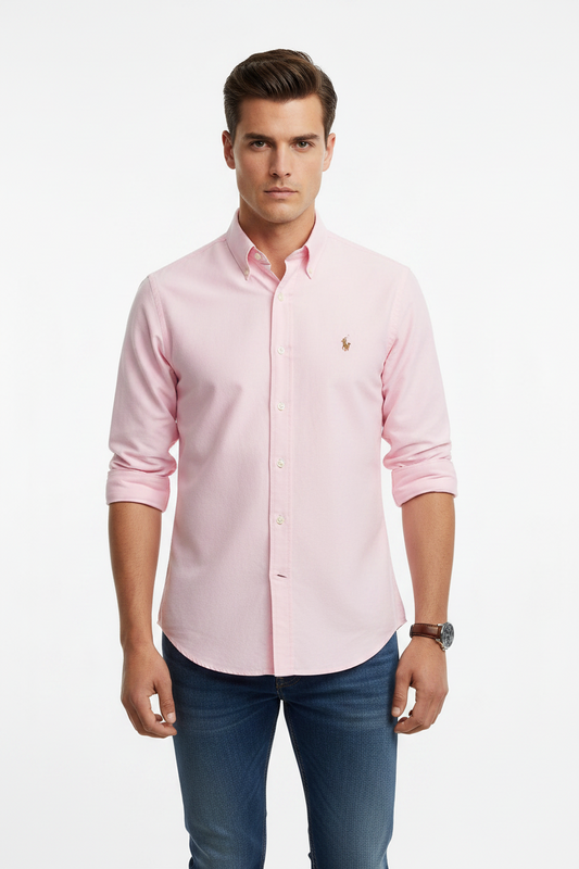 Chemise Ralph Lauren rose pastel