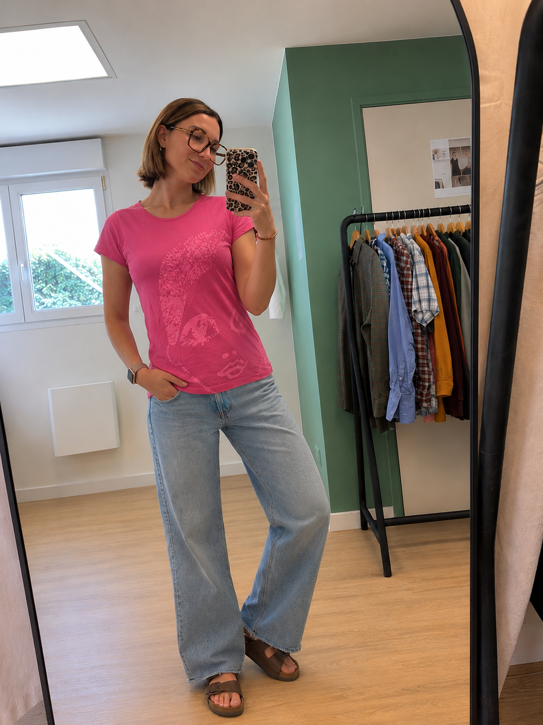 T-shirt La Fée Maraboutée Rose Fuchsia - Taille S