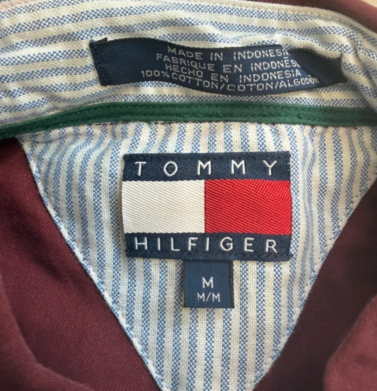 Chemise Bordeaux - Tommy Hilfiger – Taille L