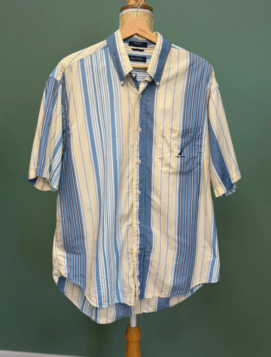 Chemise rayée coton - Nautica - Taille XL