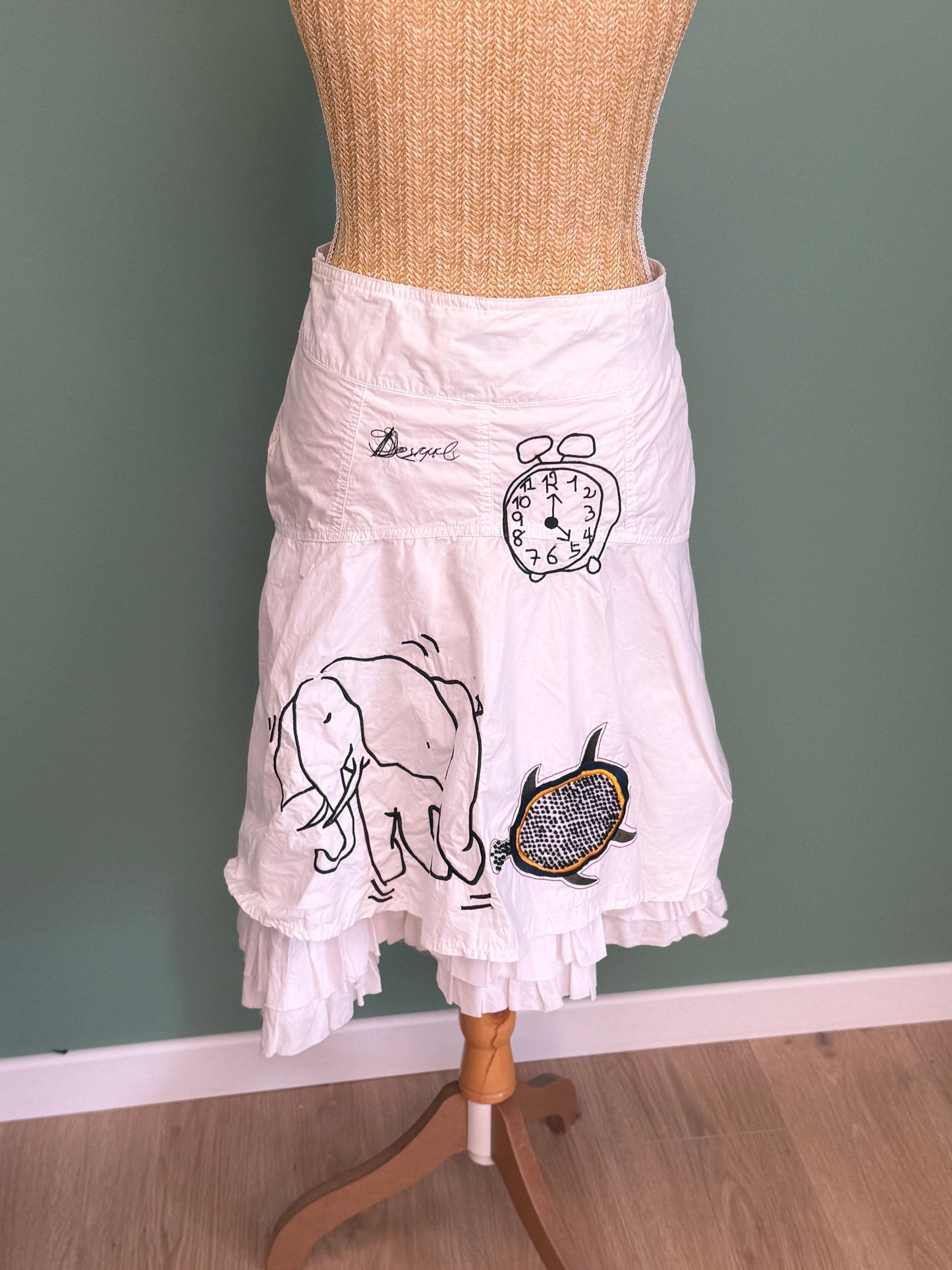 Jupe blanche Desigual femme taille 38