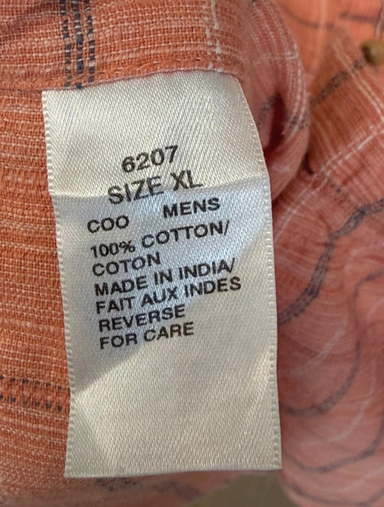 Chemise à carreaux rose saumon - Woolrich - Taille XL