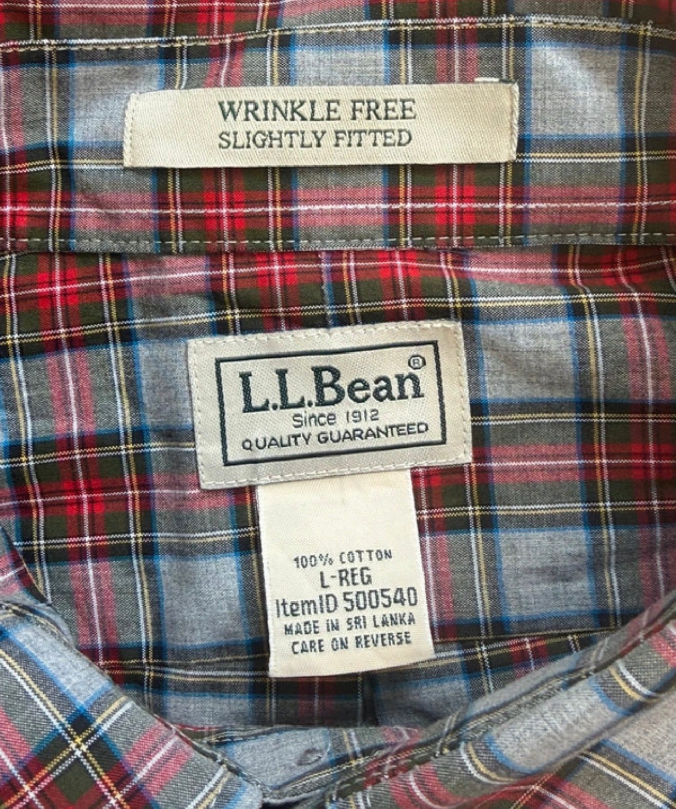Chemise à carreaux - L.L.Bean  – Taille XL