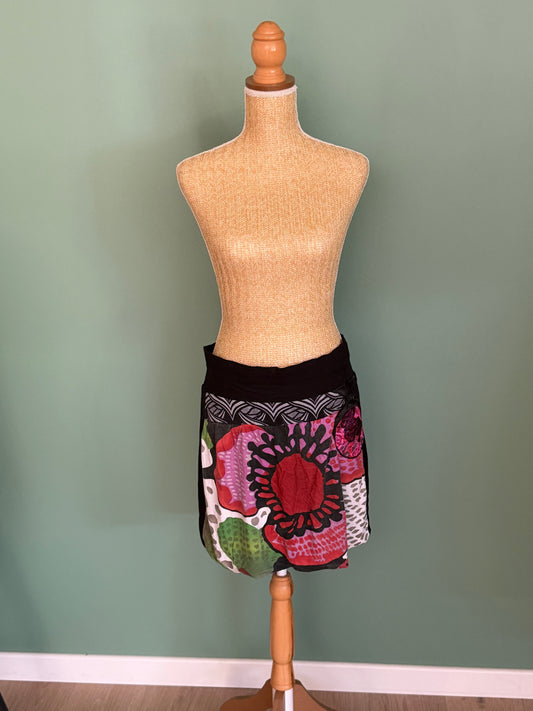 Jupe Desigual multicolore à imprimé floral – Taille U