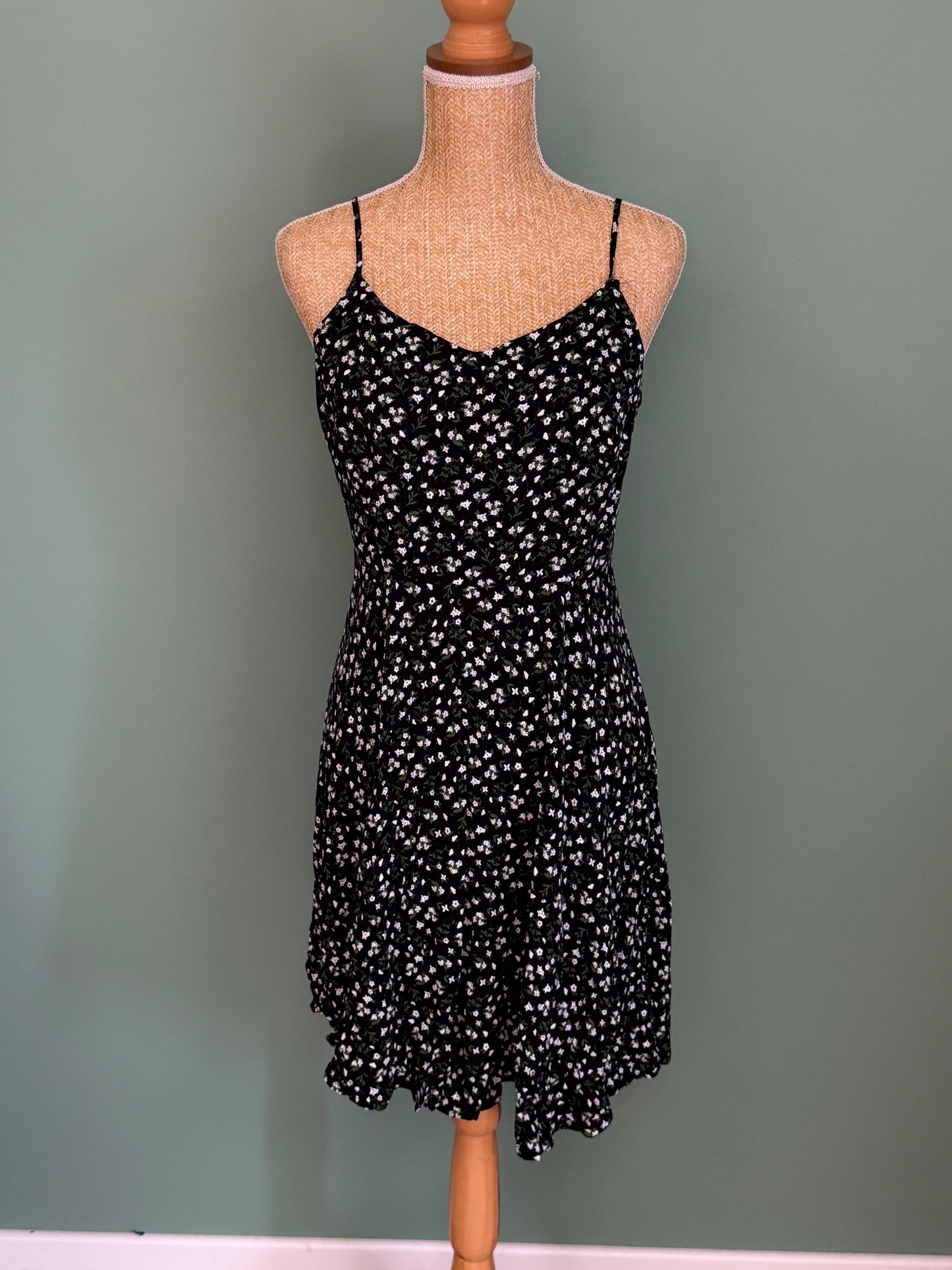 Robe fleurie noire femme taille L